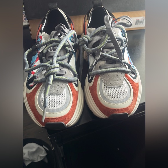 Dolce & Gabbana Mixed Material Sneakers Sz 44 - Picture 2 of 5